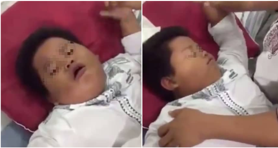 Kid Trolls People Around Him By Pretending To Pass Out During His Circumcision - WORLD OF BUZZ 4