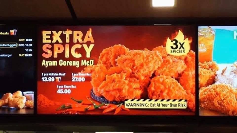 McDonald's Malaysia Expected to Launch New 3X Extra Spicy Ayam Goreng on July 25 at All Outlets! - WORLD OF BUZZ