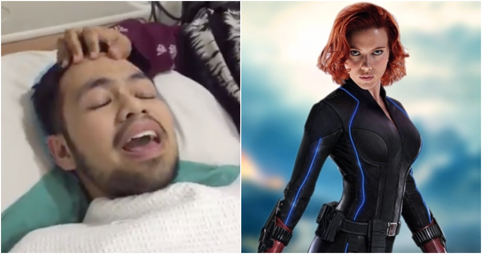 M'Sian Avengers Fan High On Surgery Meds Hilariously Says, &Quot;Black Widow, Save Me!&Quot; - World Of Buzz