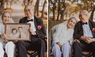 M'Sian Couple In Their 90S Has First Wedding Photoshoot After 66 Years Of Marriage &Amp; We'Re Crying - World Of Buzz 6
