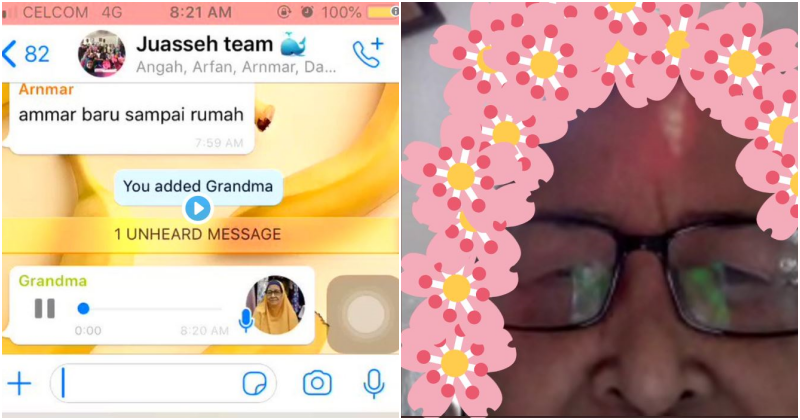 M'sian Grandma's Adorable Reaction to Using WhatsApp Voice Notes For the First Time Goes Viral - WORLD OF BUZZ