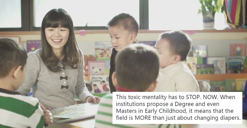 Netizen Slams Comment That Early Childhood Education Is Just About Changing Diapers World Of Buzz 7