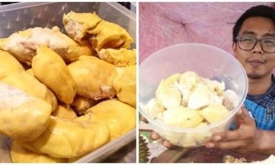 This Seller In Kedah Sells Durian Fruit Without The Skin For Only Rm 25 Per Kilo - World Of Buzz