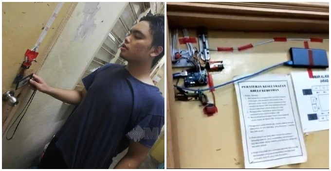 Student Amazes Netizens with His Automatic Door Lock Invention - WORLD OF BUZZ