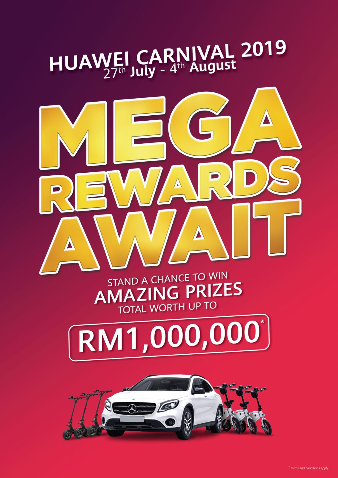 The HUAWEI Carnival Starts TODAY & M'sians Can Buy the New Y9 Prime For Just RM899 + Win a Mercedes-Benz - WORLD OF BUZZ