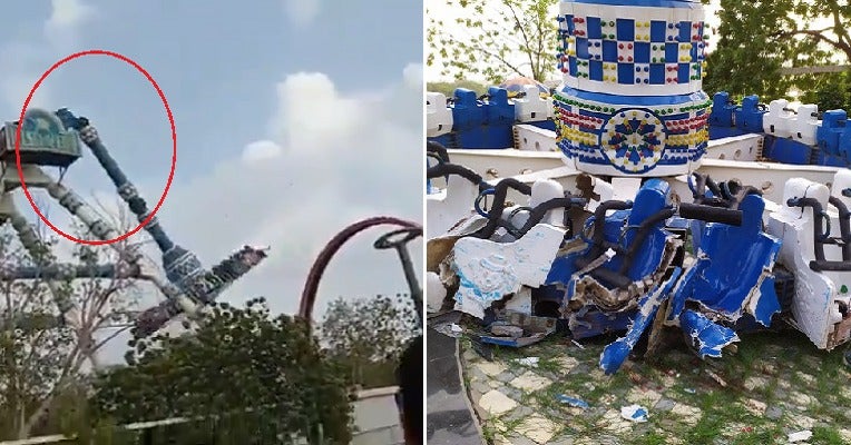 Two Dead &Amp; 29 Critically Injured After Theme Park'S Popular Swing Ride Shockingly Snaps In Mid-Air - World Of Buzz 3