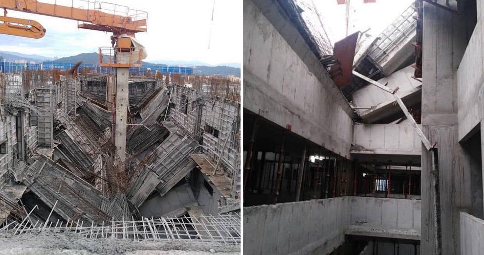Videos Show Shocking Damage Of Sri Petaling Condominium That Collapsed While Still Under Construction - WORLD OF BUZZ 1
