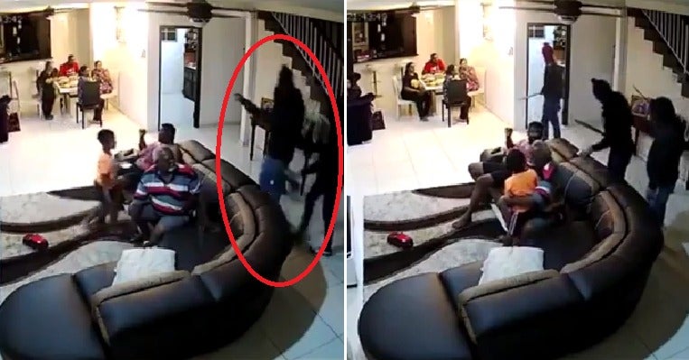Watch: Shah Alam Family Gets Robbed At Home When 5 Masked Men Armed With Parangs Break In - WORLD OF BUZZ 4