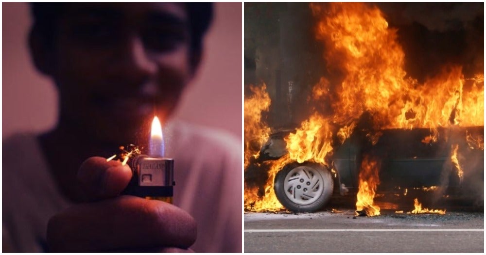 19 yo Sarawak Teen Sets Car and Family Members on Fire After Small Argument - WORLD OF BUZZ