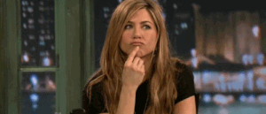 Jennifer Aniston making funny face nodding GIF