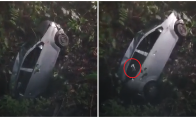 Ghost Hand In Appears In Video Showing Car Being Pulled Out Of Ravine In Gombak, Netizens Speculate - World Of Buzz