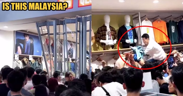 M'Sians Rip A Uniqlo Outlet Apart Just To Get The Kaws:summer Collection T-Shirts - World Of Buzz