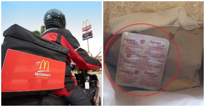 Abang Mcdelivery In Kelantan Goes Above And Beyond His Job To Fulfill Customer'S Request By Buying Panadol - World Of Buzz