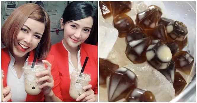 AirAsia Thailand Now Offers Boba Milk Tea With Diamond-Shaped Bubbles in Their In-Flight Menu! - WORLD OF BUZZ