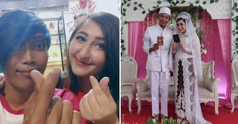 Austrian Girl Travels Over 13,000km to Marry Indonesian Cleaner She Met on Singing App - WORLD OF BUZZ