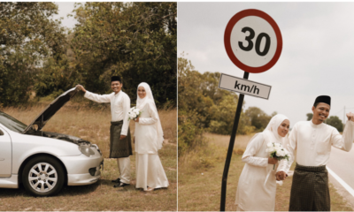Broken Down Car Lead To An Amazing Roadside Wedding Photoshoot - World Of Buzz 5