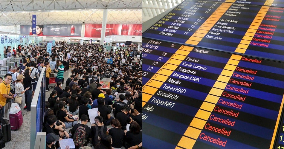 Nearly 200 Incoming & Outgoing Flights Cancelled At Hong Kong International Airport - WORLD OF BUZZ