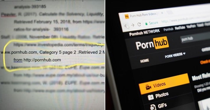 Lecturer Shares How Student Put Pornhub As Reference For An Assignment, Netizens Are Amused - World Of Buzz