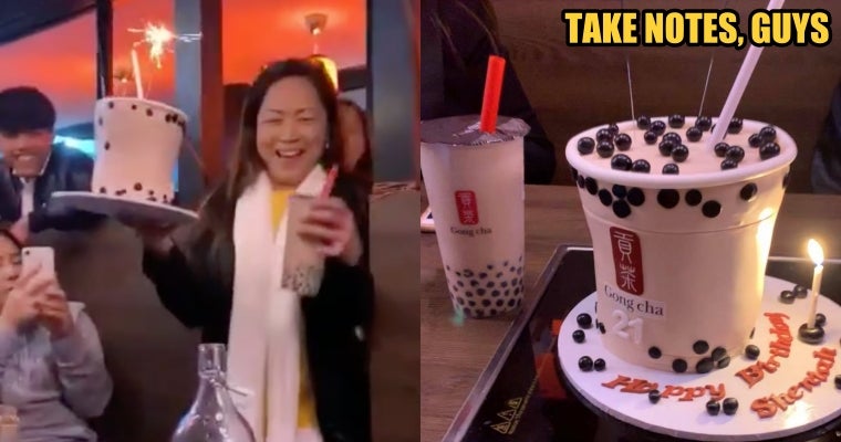 Girl Surprised With 3D Boba Themed Cake On Her 21St Birthday - World Of Buzz 2