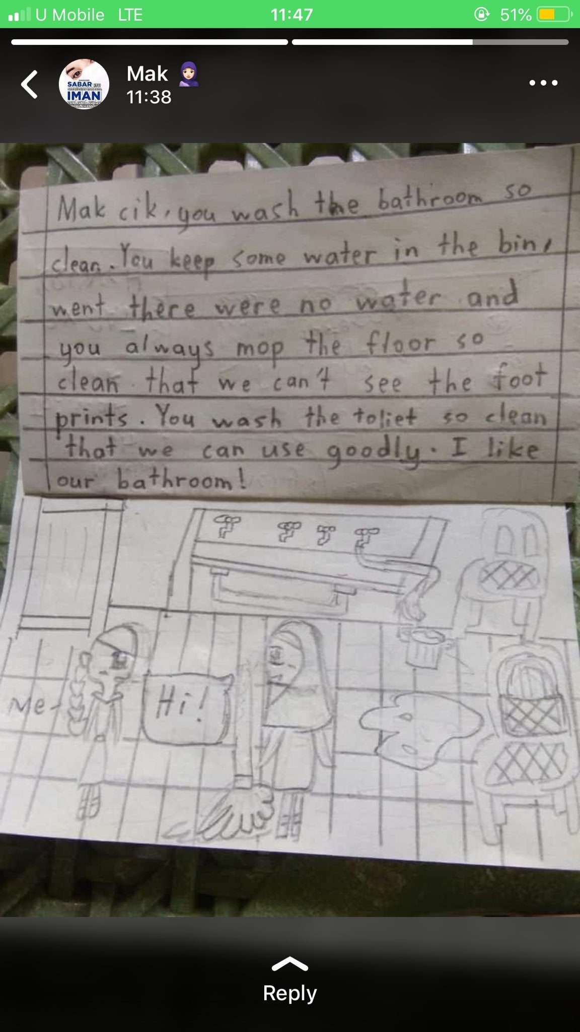 Little Girl Send Note Appreciating The Janitor Of Her School Serves As Proof Of Kids Raised Right - WORLD OF BUZZ 1