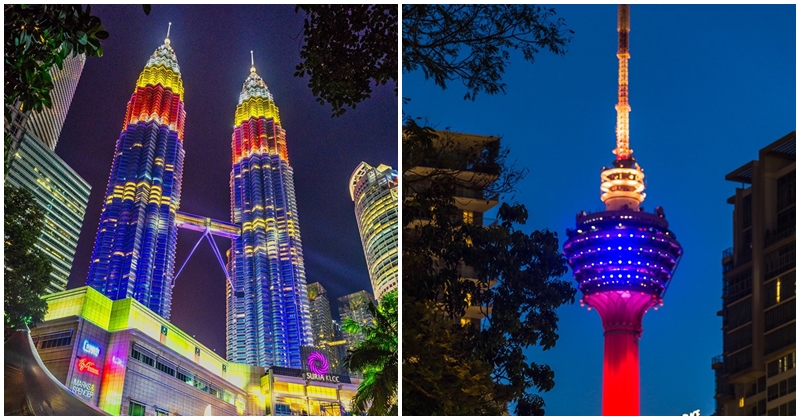 Photographer Captures The Colour Of Jalur Gemilang Illuminate National Landmark - World Of Buzz 7