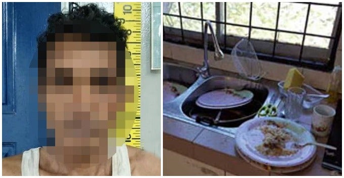 Abah Man Slashed Housemate With A Parang After Cannot Tahan Being Scolded For Not Doing The Dishes - World Of Buzz