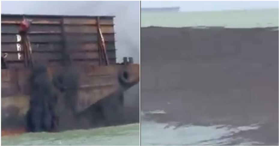 Ship Caught Dumping Coal Dust Along The Melaka Coastline - World Of Buzz 2