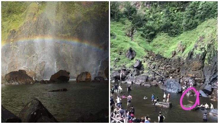 shocking video footage captures man drowning at sg lembings popular waterfall world of buzz 2 1