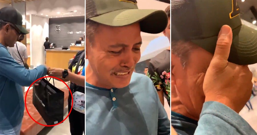 M'Sian Family Surprises Dad With Shoes He'S Always Wanted &Amp; His Reaction Is Priceless! - World Of Buzz