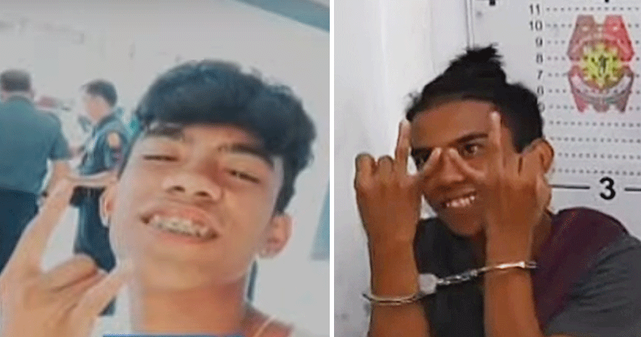 Teen Tries to Act Cool By Flashing Middle Finger & Shouts 'F*ck the Police