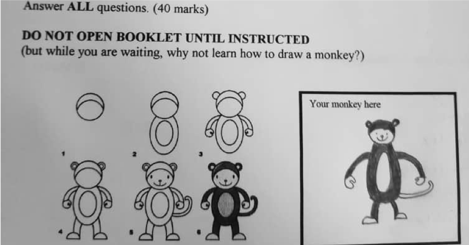 Universiti Malaysia Perlis Exam Paper Allows Students To Monkey Around Before Answering The Questions - WORLD OF BUZZ 4