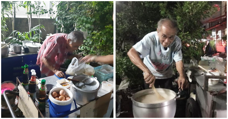 Update: Netizens Become Suspicious After 78-Year-Old Porridge Uncle Closes Donations - World Of Buzz
