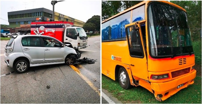 WATCH: Cement Truck Hits & Drags Perodua Viva Along Old Klang Road In a Hit & Run Fail - WORLD OF BUZZ
