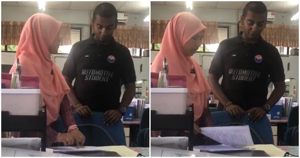 Watch: Malay Teacher & Indian Student Converses in Mandarin, Shows Beauty of M'sia - WORLD OF BUZZ