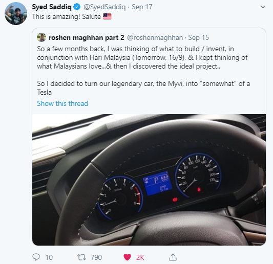 21yo M'sian Man Transforms A MyVi Into "Somewhat" Of A Tesla With Less Than RM200! - WORLD OF BUZZ