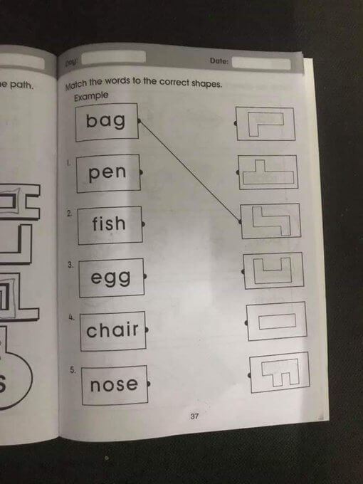 Adults Are Scratching Their Heads Over This Preschool Exercise & We Have The Answers - WORLD OF BUZZ