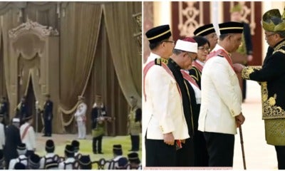 Agong Walks Down From Dais To Confer Award To M'Sian Datuk With Walking Difficulties - World Of Buzz