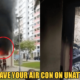 Beware! This 24Yo Woman Left Her Aircon On In The Room And It Burned Down Her Entire Four Bedroom Apartment! - World Of Buzz