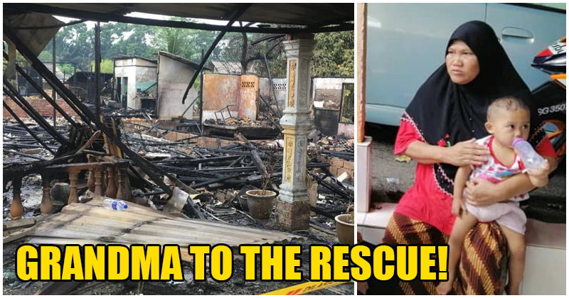 Brave 61Yo Grandma Savse Baby Grandson From Burning House In Johor, Despite Being Oku! - World Of Buzz