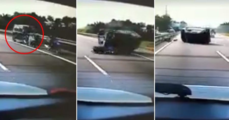 Watch: Car Swerves Into Left Lan - World Of Buzz