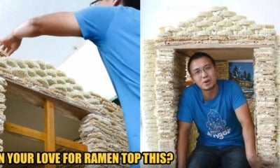 Chinese Dad-To-Be Uses 2,000 Instant Noodle Blocks To Diy A Playhouse For His Future Baby - World Of Buzz 2