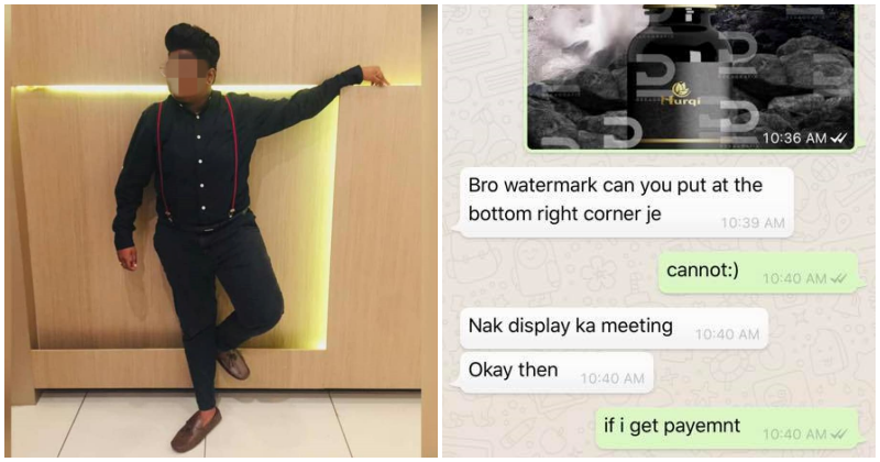 Designer Warns M'sians After He's Scammed By Conman Who Stole His Designs And Sold It to Other People - WORLD OF BUZZ