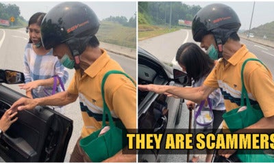 Beware: Elderly Couple Seen In Kl &Amp; Selangor Is Scamming Drivers By Saying Their Motorbike Broke Down! - World Of Buzz