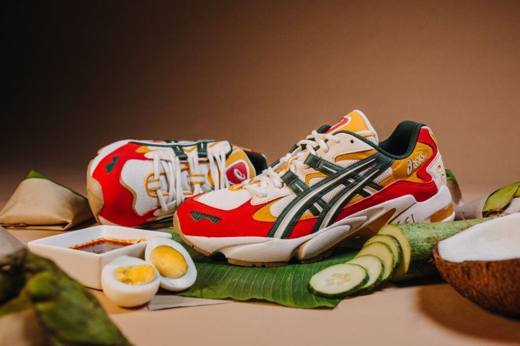 Get Yourself A Pair Of Nasi Lemak Inspired Sneakers From Asics - World Of Buzz