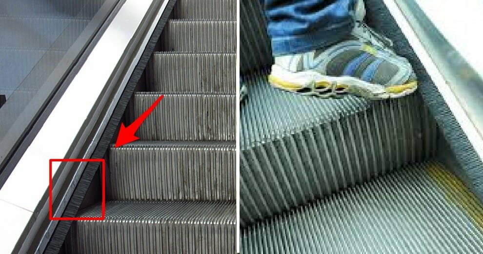 Here's Why Escalators Got Brushes On Its Sides &Amp; No, It's Not To Cuci Your Kasut - World Of Buzz