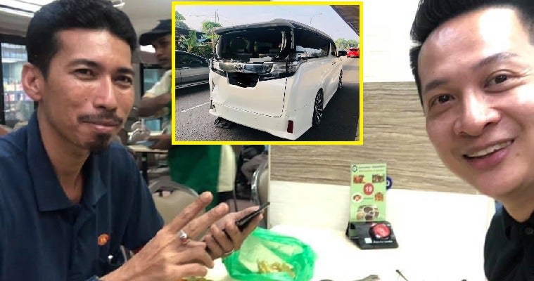 Malaysian Man's Car Gets Rear Ended By Lorry Driver, They Become Friends & Went to Mamak Together - WORLD OF BUZZ 3