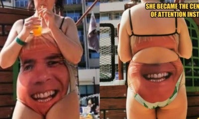 Man Prints His Face Onto His Daughter'S Swimsuit To Stop Men From Looking - World Of Buzz