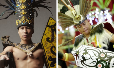 Mr Global M'Sia Wore A Dayak Costume At A International Pageant &Amp; Indonesians Are Claiming It - World Of Buzz 3