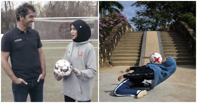 M'sian Girl Meets Up With German Footballer To Show Off Her Freestyle Skills - World Of Buzz