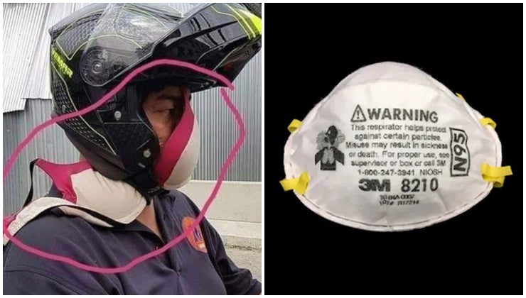 msian man uses a bra as mask for protection from the haze world of buzz 6 1